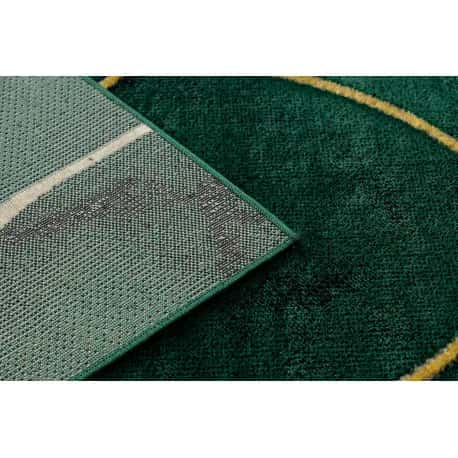 Dywan EMERALD ekskluzywny 1016 glamour, stylowy art deco, marmur butelkowa zieleń / złoty – miniatura 3