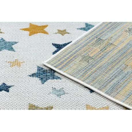 Dywan SZNURKOWY SIZAL COOPER Gwiazdki 22260 ecru / granat – miniatura 3