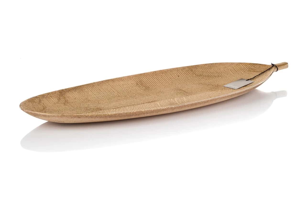 Taca dekoracyjna-Liść TAFALLA 59×22 cm – miniatura 1