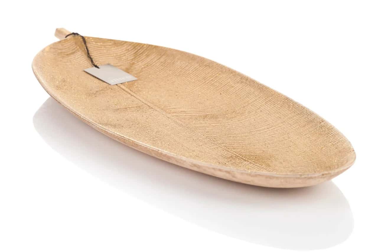 Taca dekoracyjna-Liść TAFALLA 59×22 cm – miniatura 2