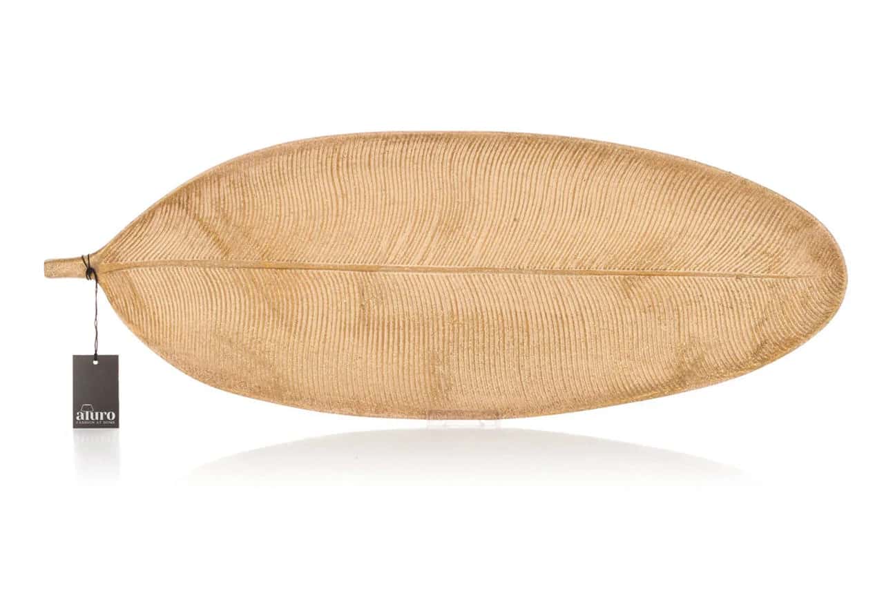 Taca dekoracyjna-Liść TAFALLA 59×22 cm – miniatura 4