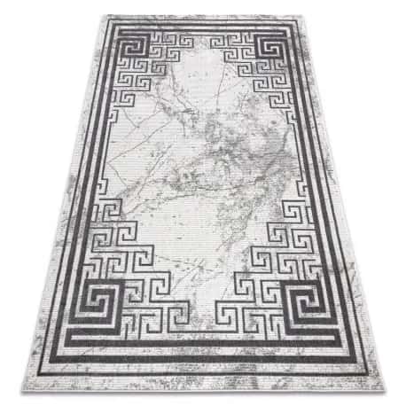 Dywan NOBLE nowoczesny 1517 65 Ramka, grecki, marmur - Strukturalny, dwa poziomy runa krem / szary – miniatura 1