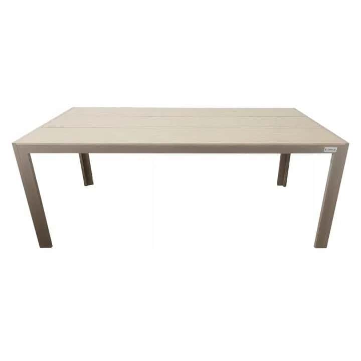 Aluminiowy stół ogrodowy taras z blatem polywood Allen Pro 190x90 taupe – miniatura 3