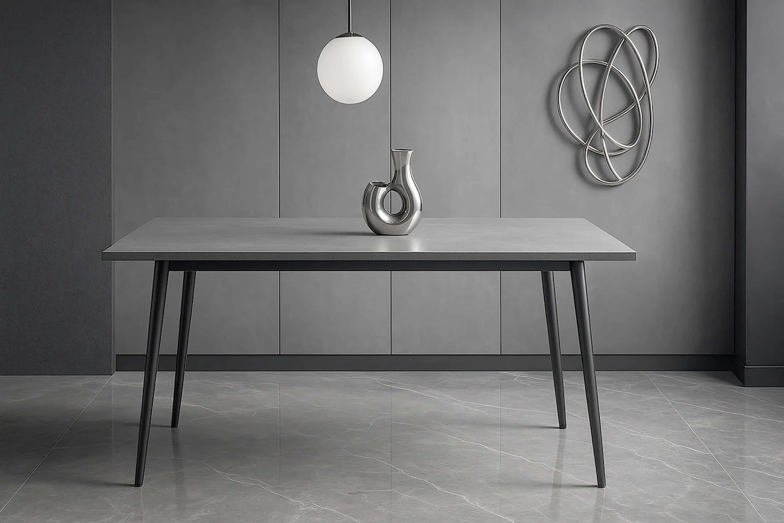 Stół do jadalni CELINE 120 120×80×75 mud beton – miniatura 15