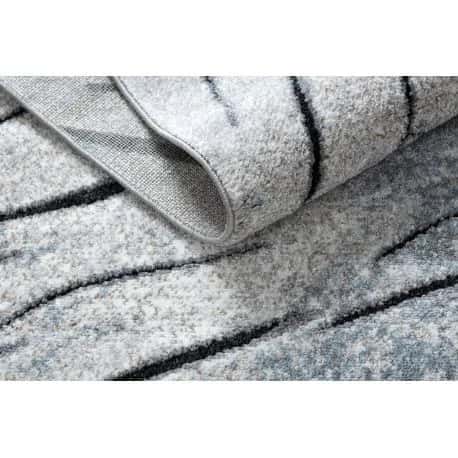 Dywan nowoczesny COZY 8874 Timber, Drzewo, drewno - Strukturalny, dwa poziomy runa szary / niebieski – miniatura 4