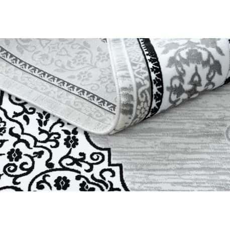 Dywan GLOSS nowoczesny 8490 52 Ornament, stylowy, ramka kość słoniowa / szary – miniatura 4