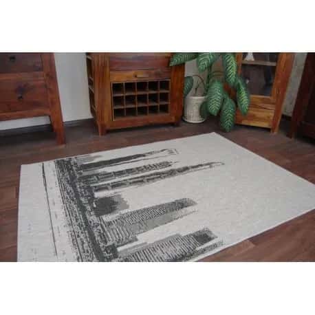 DYWAN SZNURKOWY SIZAL FLOORLUX 20240 srebrny / czarny – miniatura 5