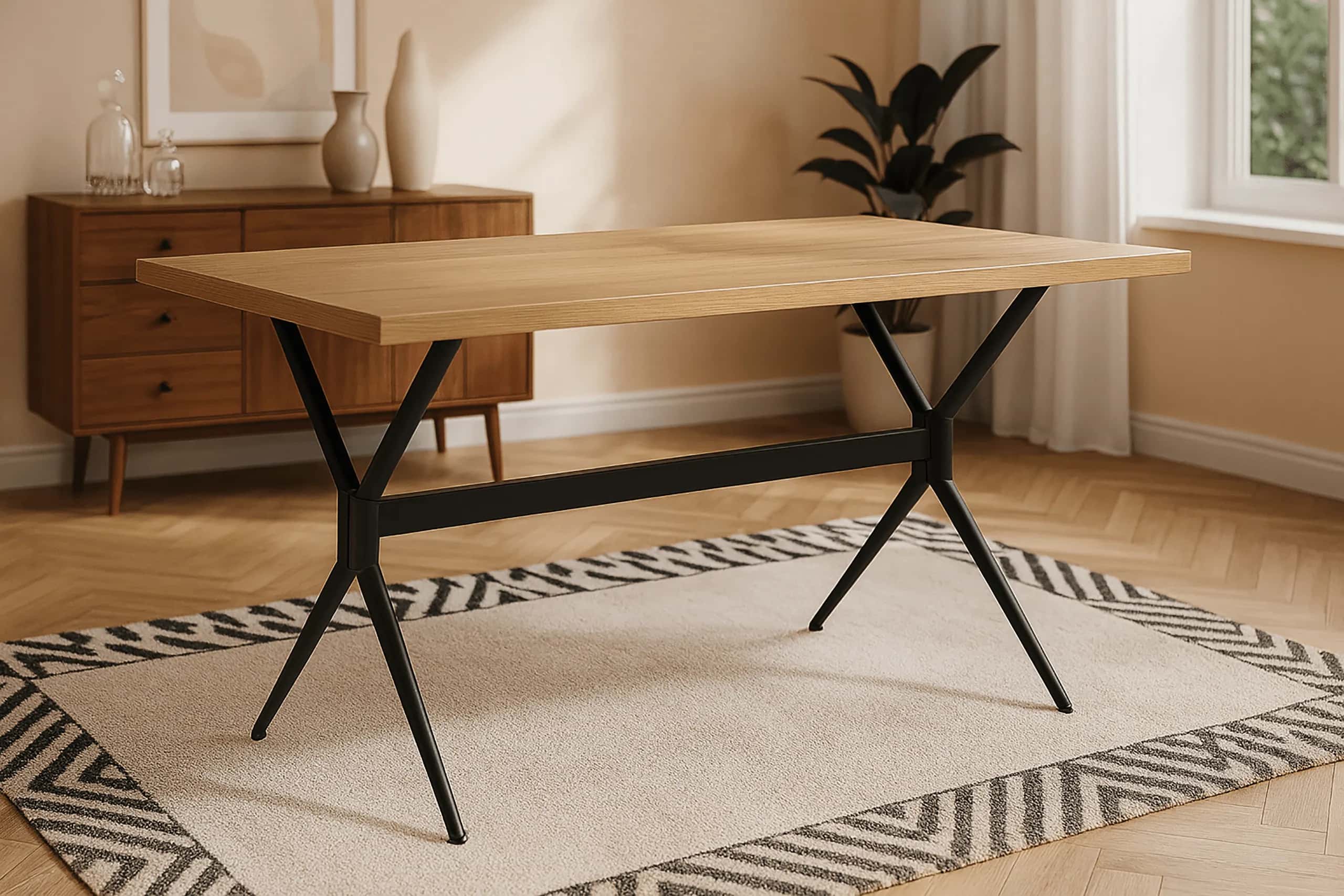 Stół do jadalni dąb ELIO 160 160x90x75 Dąb – miniatura 8