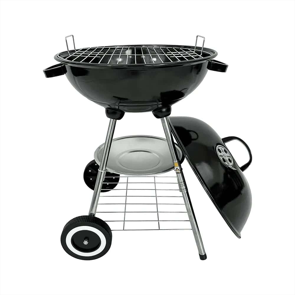 Grill ogrodowy węglowy czarny kompaktowy BBQ1014 – miniatura 1