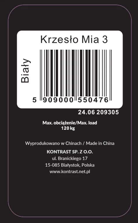 Krzesło INES 3 biały – miniatura 11