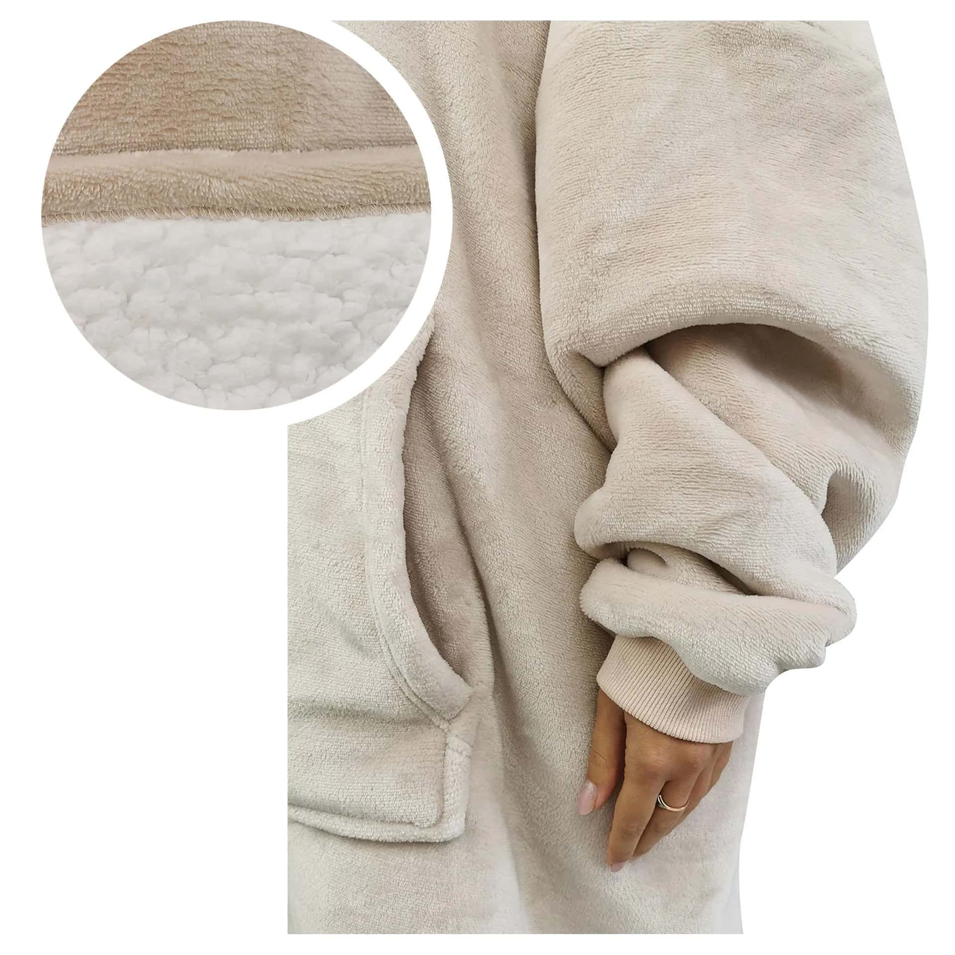 Bluza gruba jasnobeżowa – miniatura 2