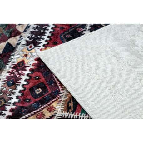 Dywan do prania ANDRE 2305 Orientalny patchwork, antypoślizgowy - bordo / brązowy – miniatura 4