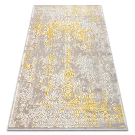 Dywan CORE 3807 Ornament Vintage - Strukturalny, dwa poziomy runa, beż / złoty – miniatura 1