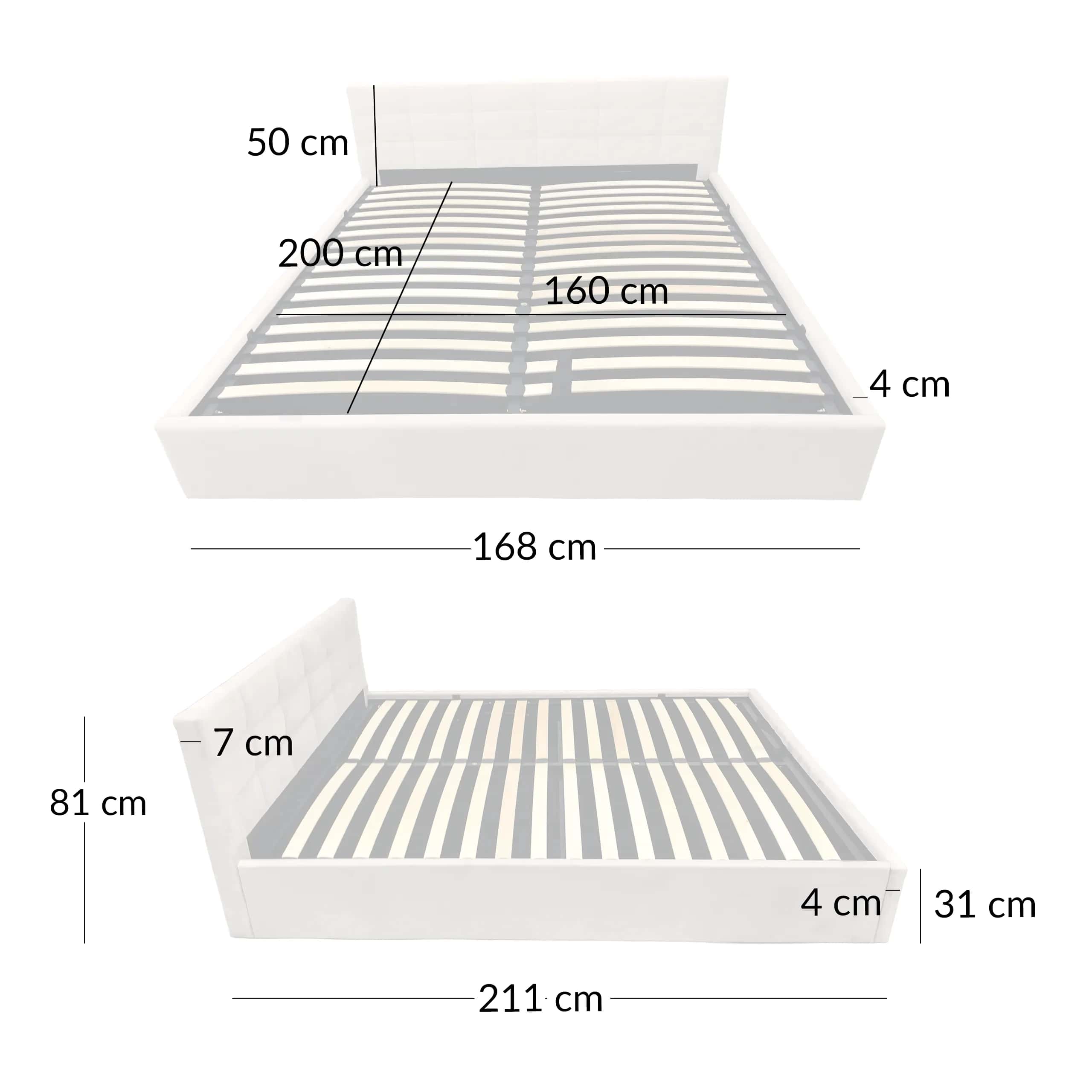 LT104 Łóżko Modulo 160x2x81 – miniatura 7
