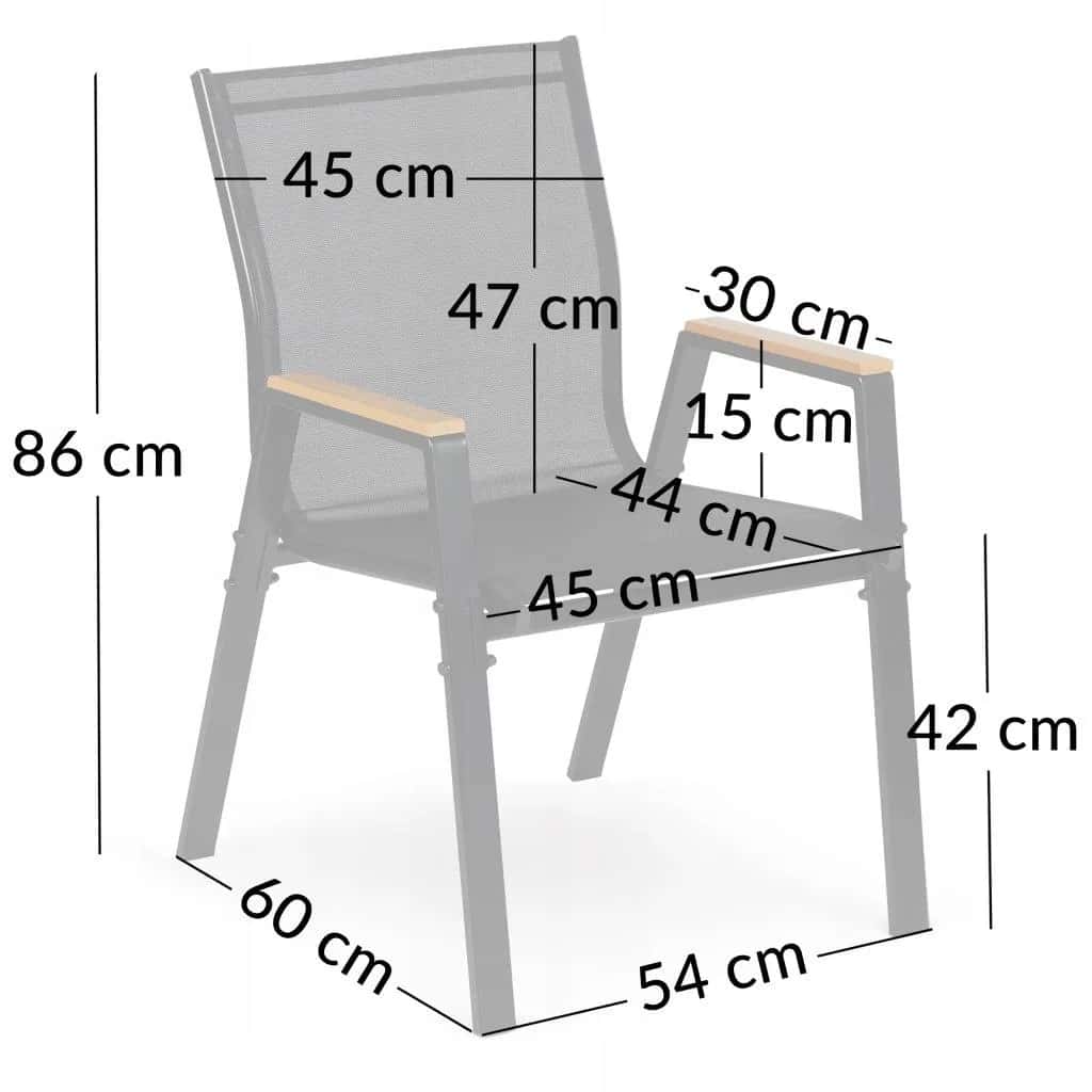 Krzesło POLINKA KD low czarne DW – miniatura 2