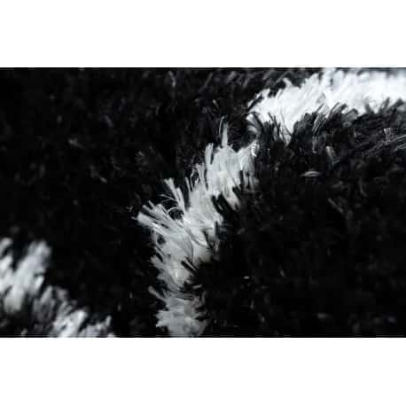 Dywan FLUFFY 2373 shaggy kratka, trellis - antracyt / biały – miniatura 5