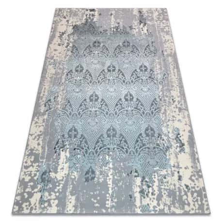 Dywan CORE W3824 Ornament Vintage - Strukturalny, dwa poziomy runa, jasnoniebieski / krem / – miniatura 1