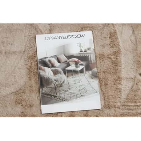 Dywan SHAPE 3146 Miś Shaggy - camel, beż pluszowy, antypoślizgowy, do prania – miniatura 3