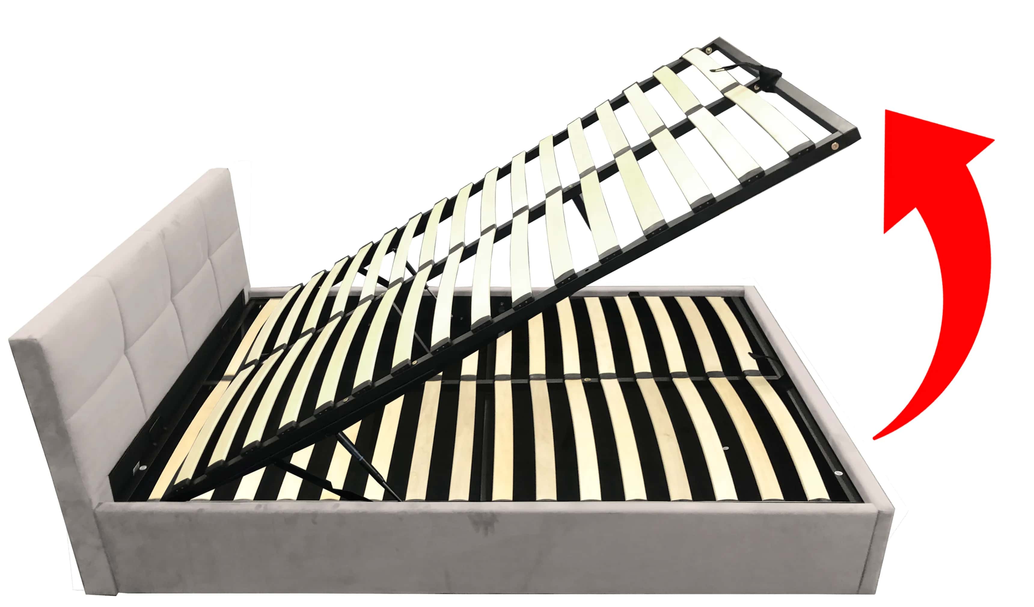 LT103 Łóżko Quadro 140x2x81 taupe – miniatura 7