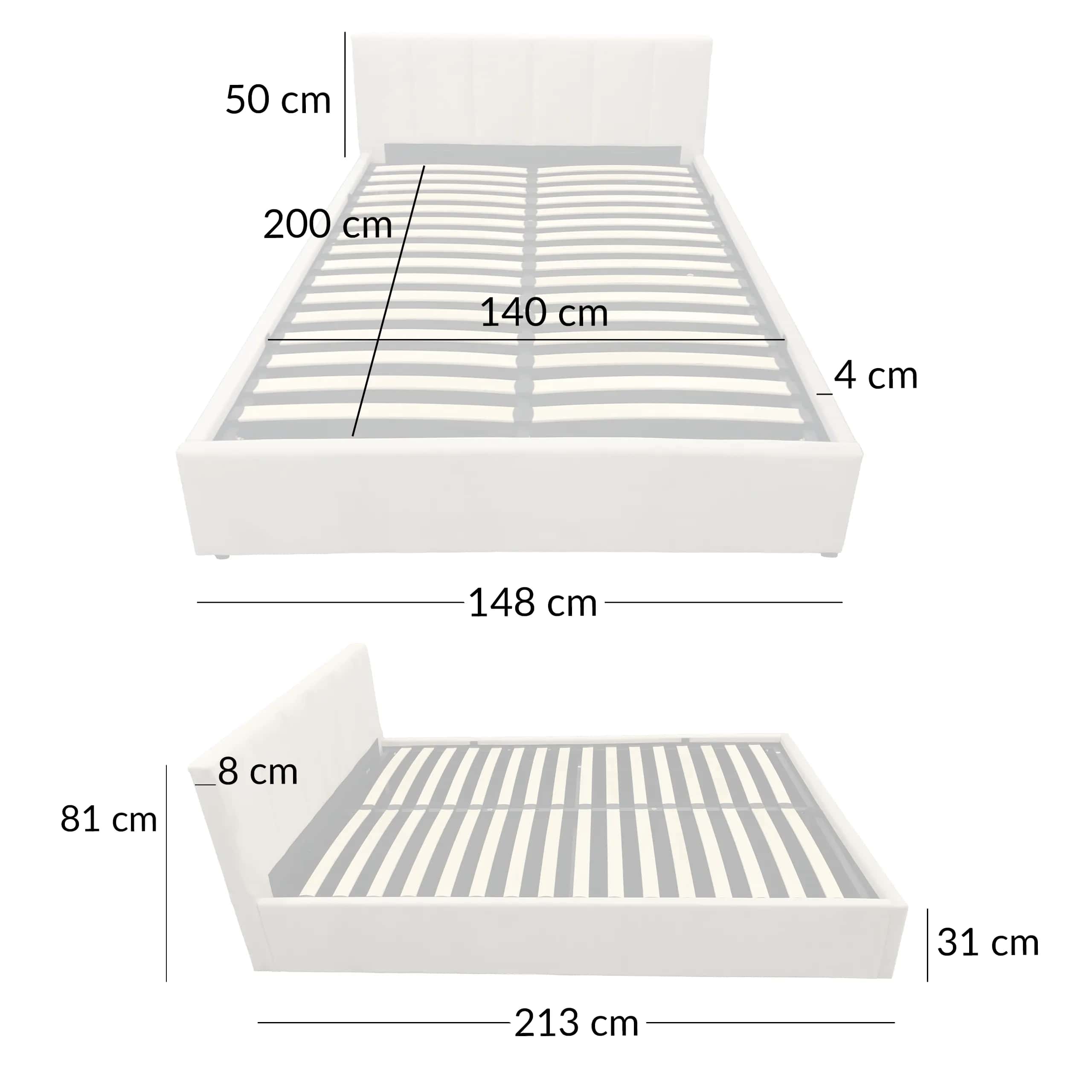 LT102 Łóżko Vertica 140x2x81 – miniatura 8
