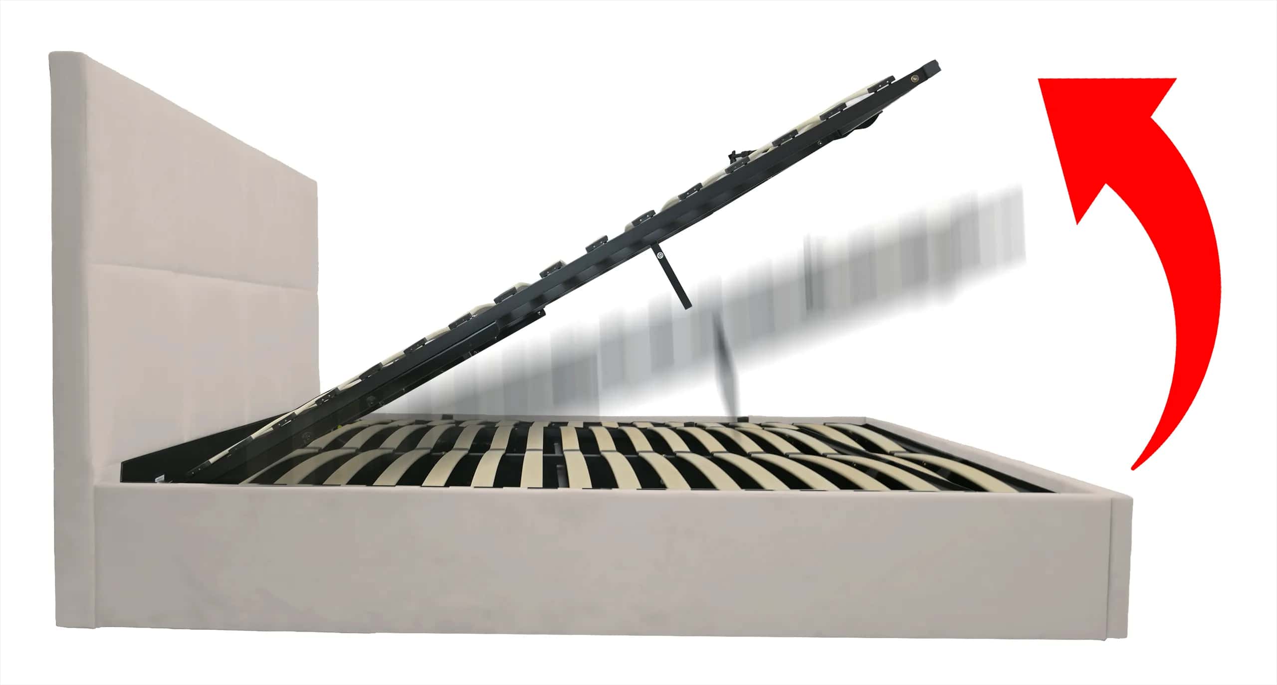 LT103 Łóżko Quadro 160x2x117 taupe – miniatura 8