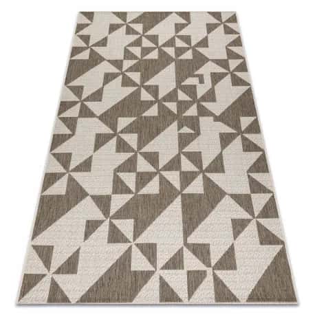 DYWAN SZNURKOWY SIZAL FLOORLUX 20489 champagne / taupe TRÓJKĄTY – miniatura 1