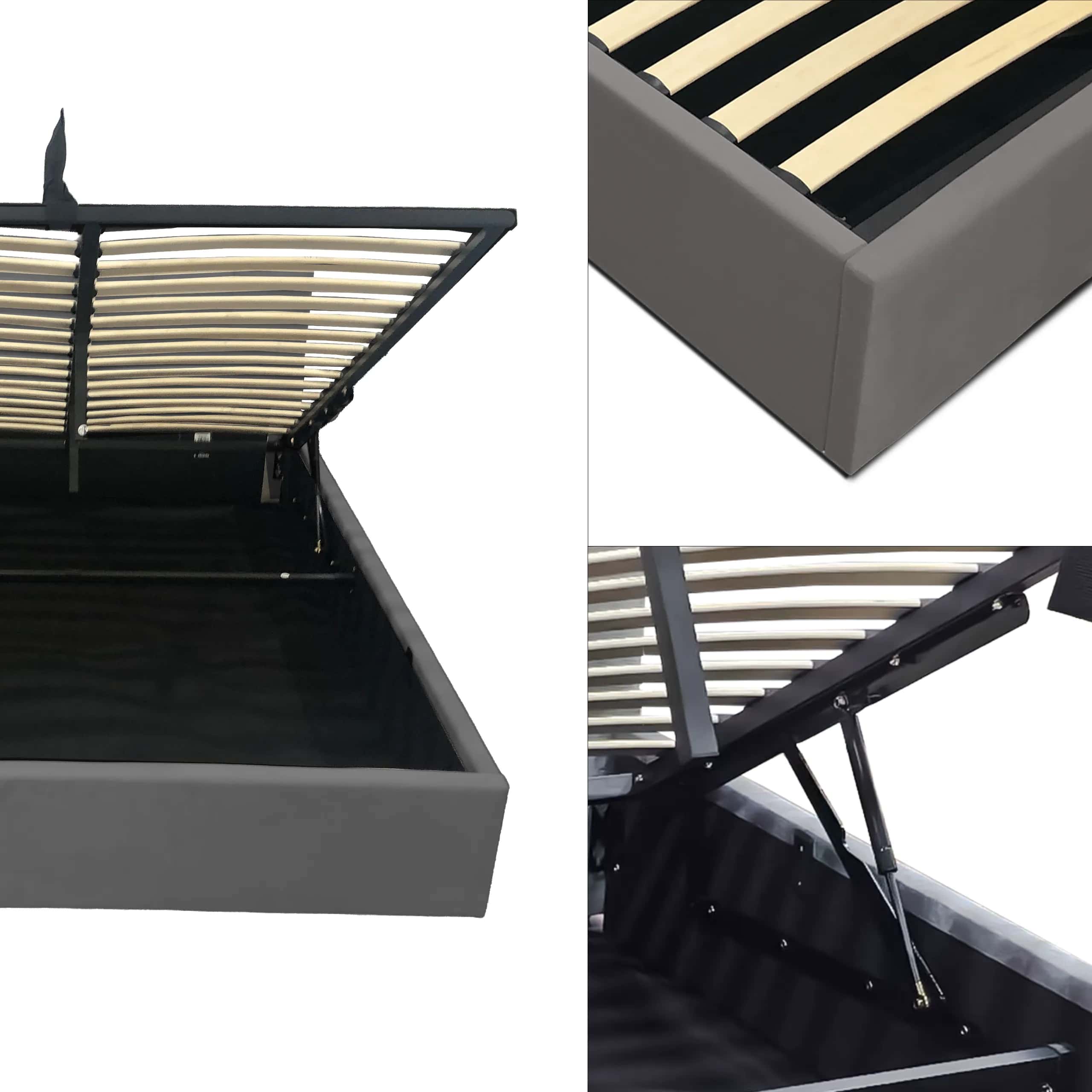 LT102 Łóżko Vertica 140x2x81 szary – miniatura 6