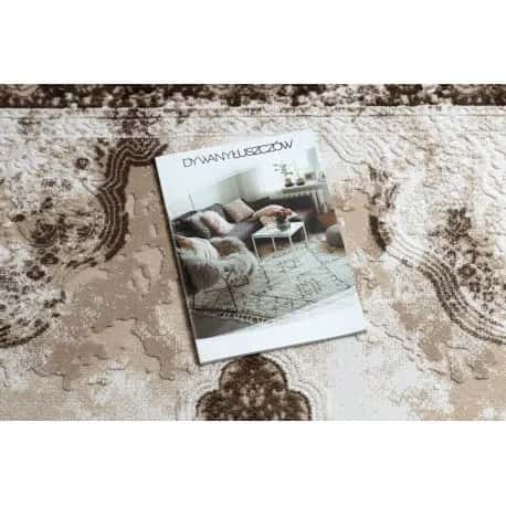 Dywan AKRYL VALENCIA 9987 ORNAMENT, RAMKA, przecierany, vintage – miniatura 2