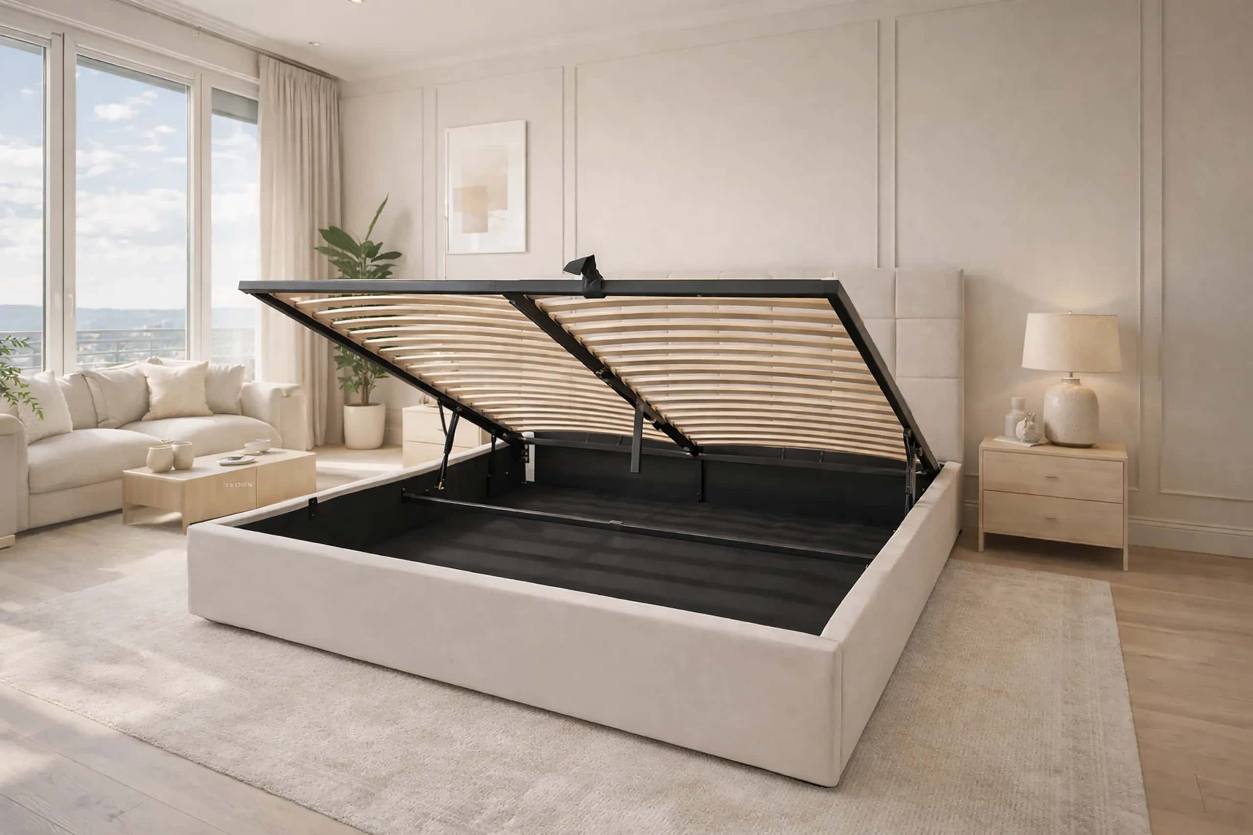 LT104 Łóżko Modulo 160x2x117 taupe – miniatura 4