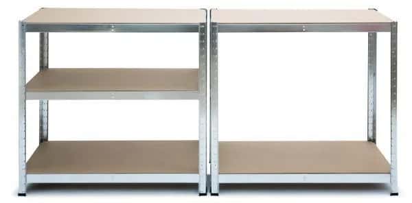 HD40002 Regał met 2 szt.150x75x30cm stal – miniatura 8