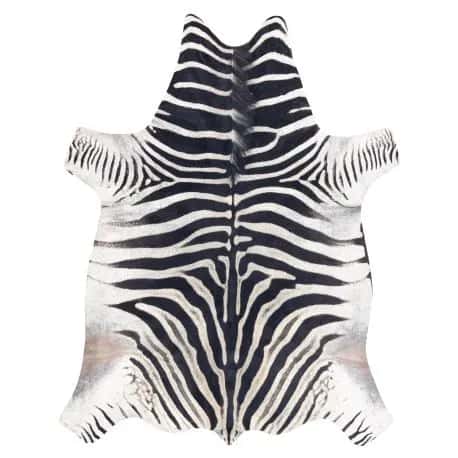 Dywan Sztuczna Skóra Bydlęca, Zebra G5128-1 Biało-czarna skórka – miniatura 1