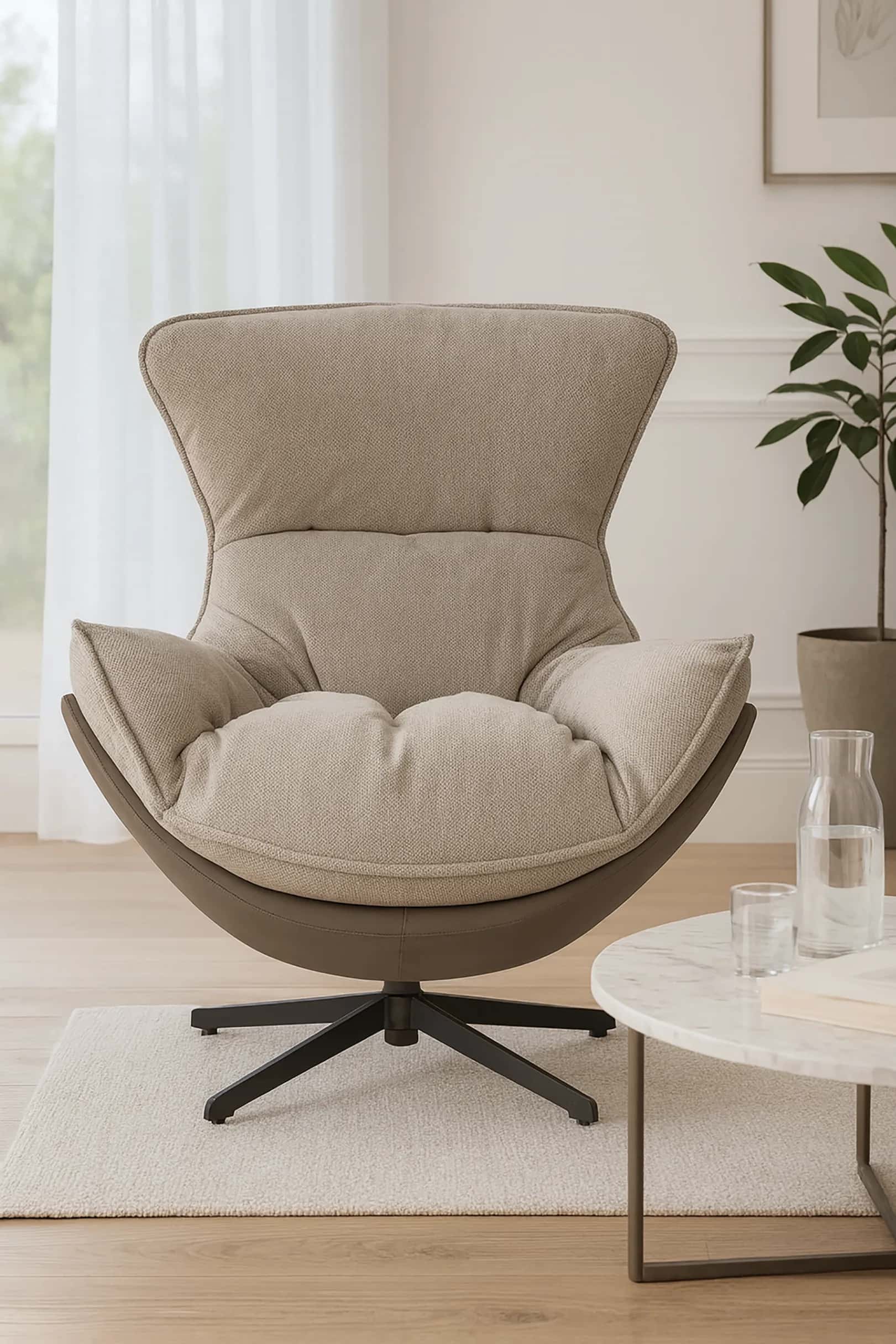 FO105 FOTEL JASPER 3D Taupe – miniatura 2