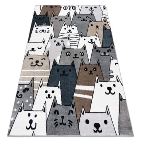 Dywan FUN Gatti dla dzieci, koty, kotki multi kolorowy – miniatura 1