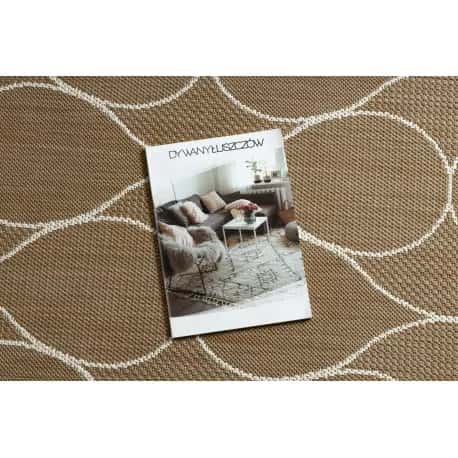 Dywan sizal FLAT 49379265 Krople - beż naturalny kolor słomkowy, sznurkowy – miniatura 2