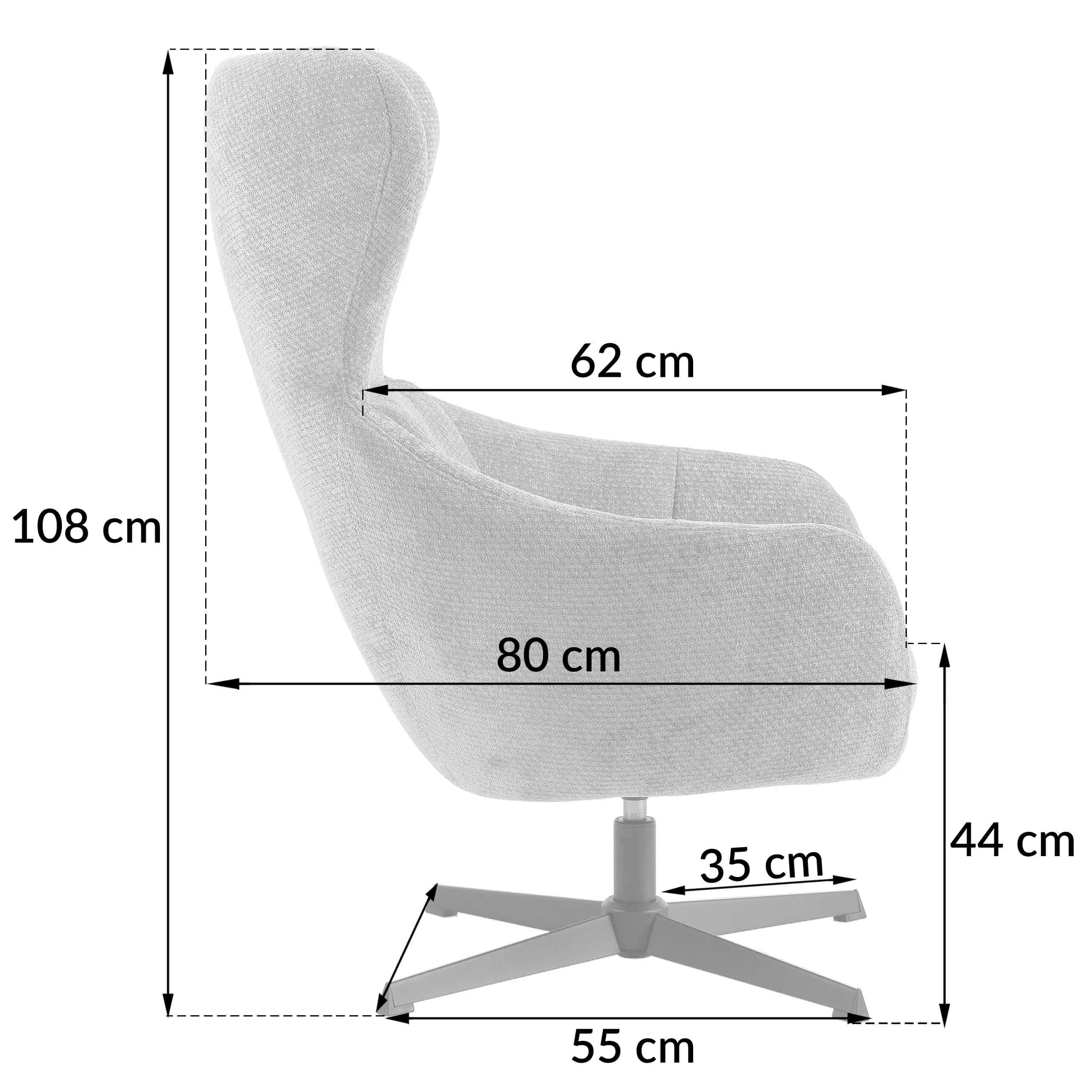 FO103 FOTEL FELIX Szen. C. szary – miniatura 6