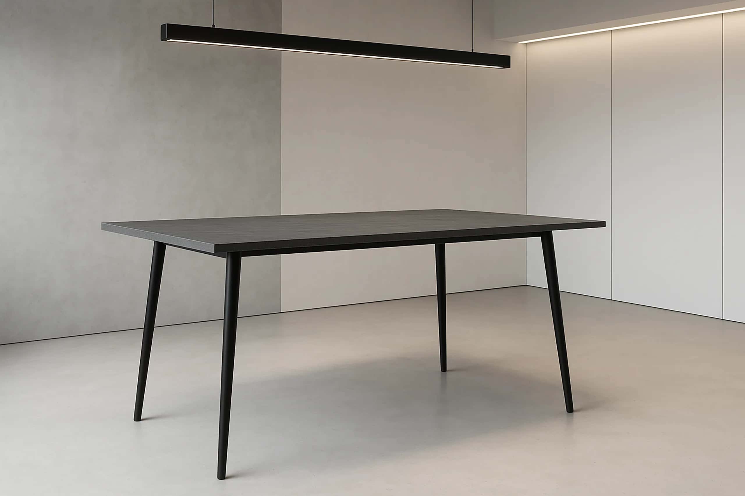 Stół do jadalni CELINE 120 120×80×75 mud beton – miniatura 13