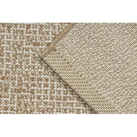Dywan sizal FLAT 49371265 Kratka - beż naturalny kolor słomkowy, sznurkowy – miniatura 3