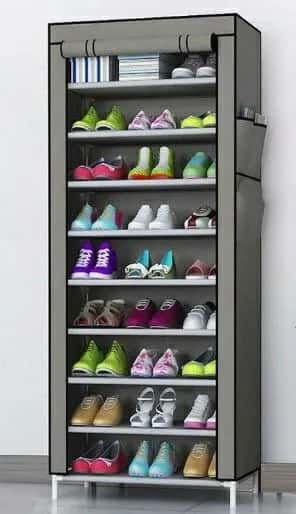 ST1001 Szafa tekst. na buty 160cm szara – miniatura 2