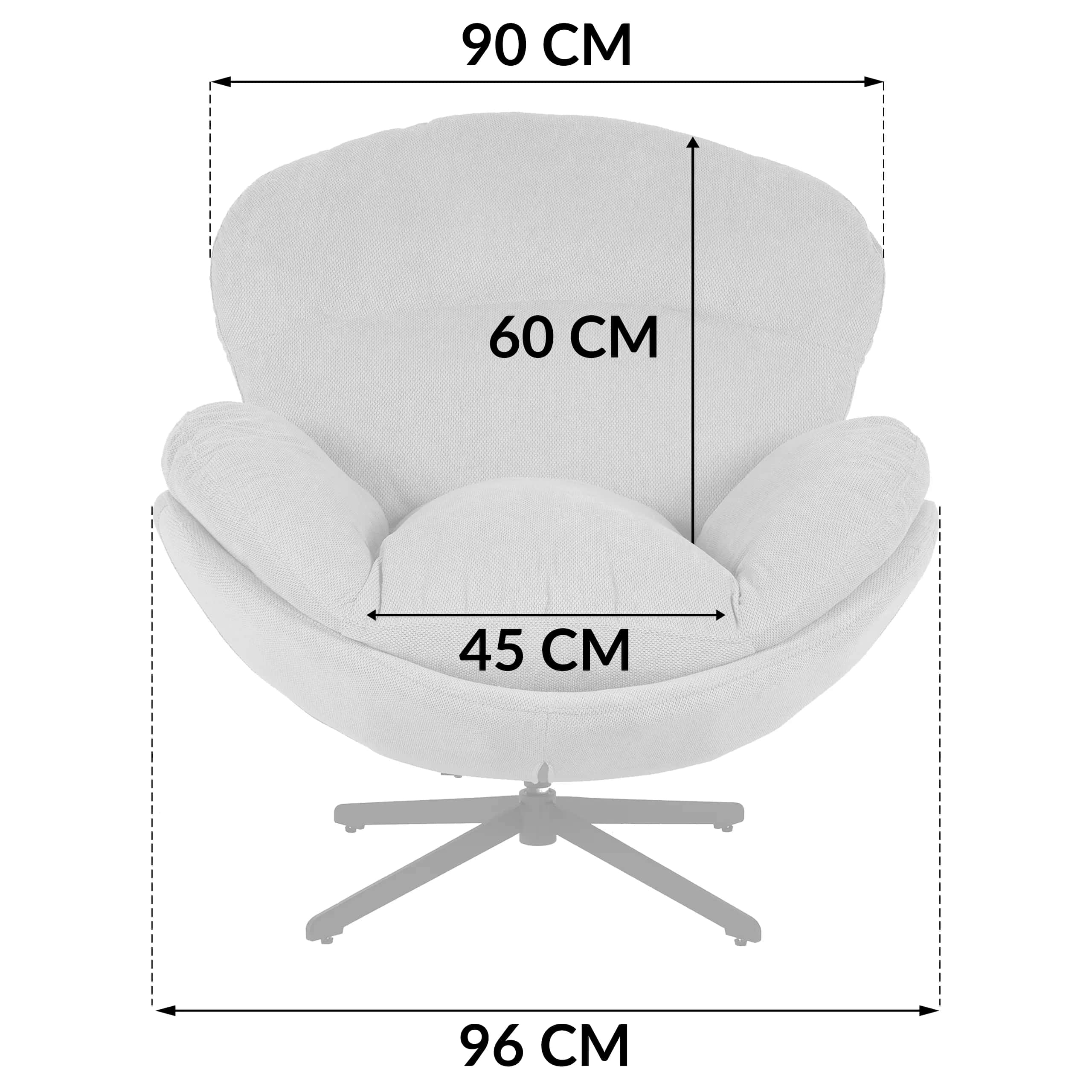FO106 FOTEL MILO 3D J. beż – miniatura 8