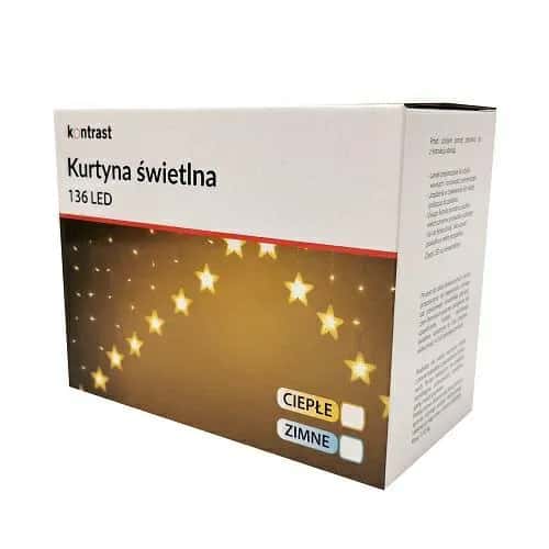 Kurtyna świetlna wz.04 136LED CIEPŁY – miniatura 3