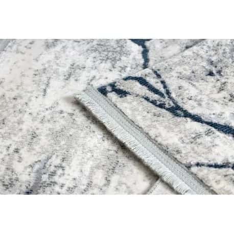 Dywan REBEC nowoczesny frędzle 51184A Marmur - dwa poziomy runa krem / granat – miniatura 3