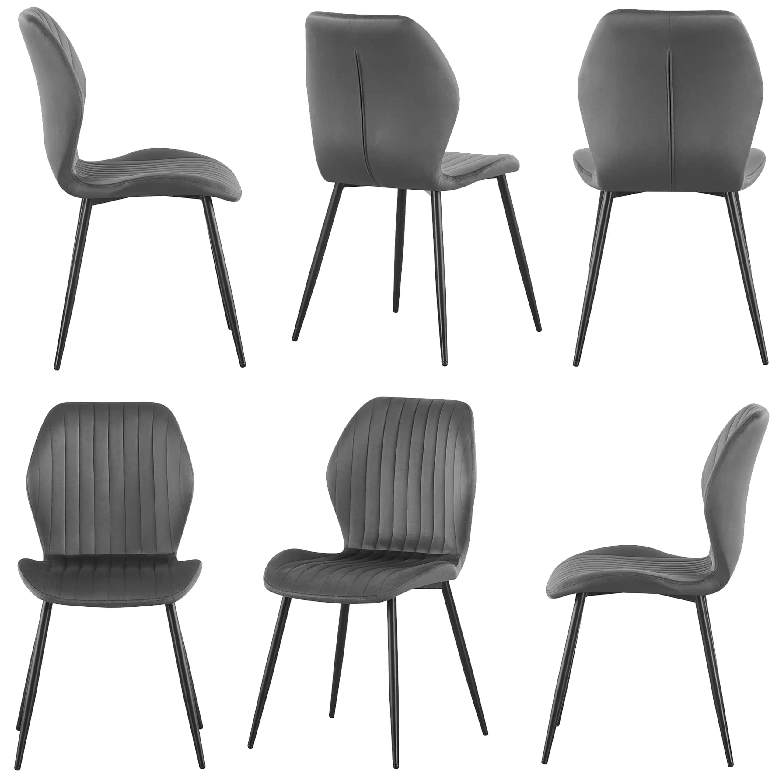 KT119 Krzesło Zoya PAS VEL Szary – miniatura 3