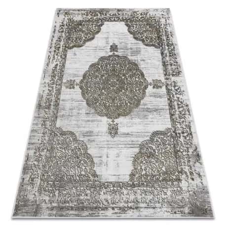Dywan LIRA E1468 Rozeta, strukturalny, nowoczesny, glamour - szary / złoty – miniatura 1