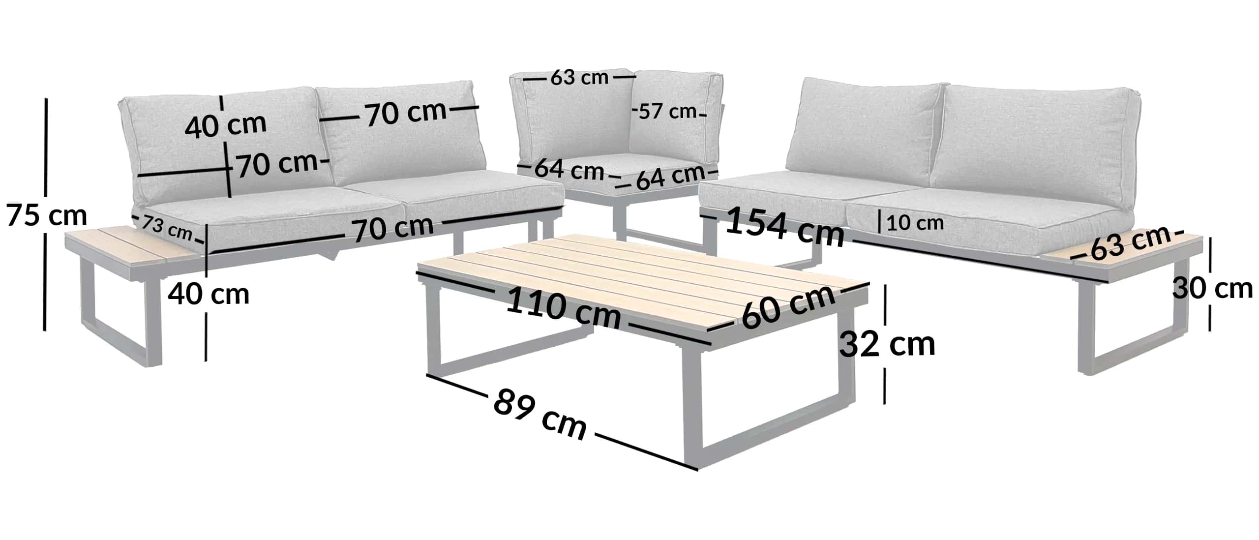 Zestaw VENTURA PRO 5os. taupe DW – miniatura 2