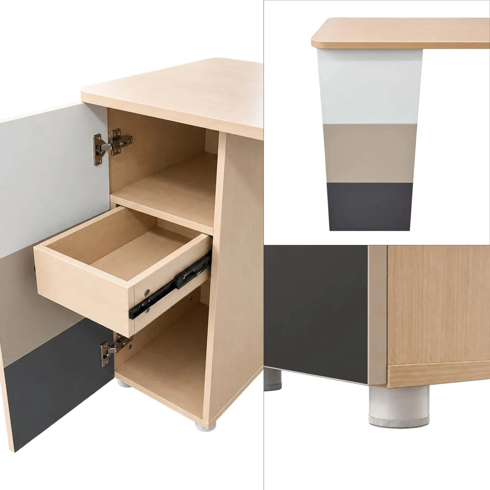 BB100 Biurko120x50 jesion/beż – miniatura 6