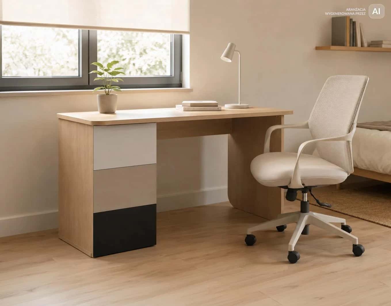 BB100 Biurko120x50 jesion/beż – miniatura 8