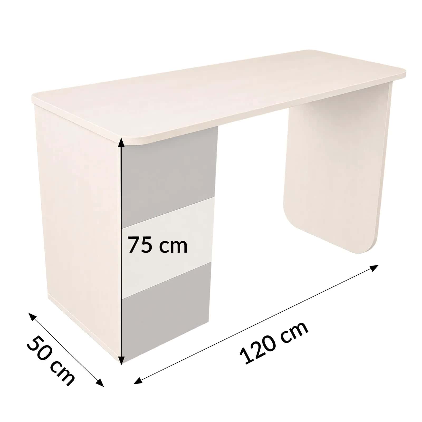 BB100 Biurko120x50 jesion/grafit – miniatura 2