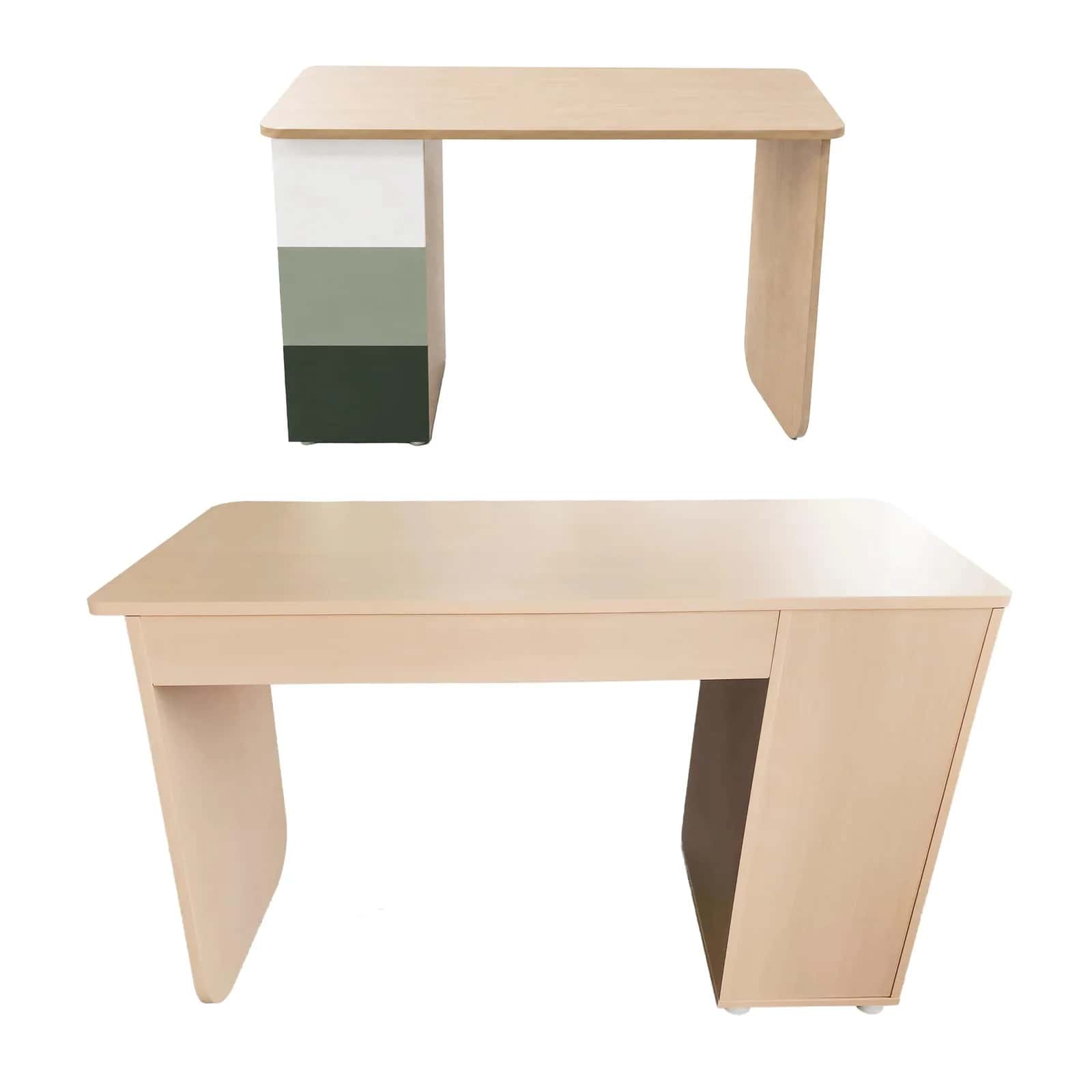 BB100 Biurko120x50 jesion/zielony – miniatura 4