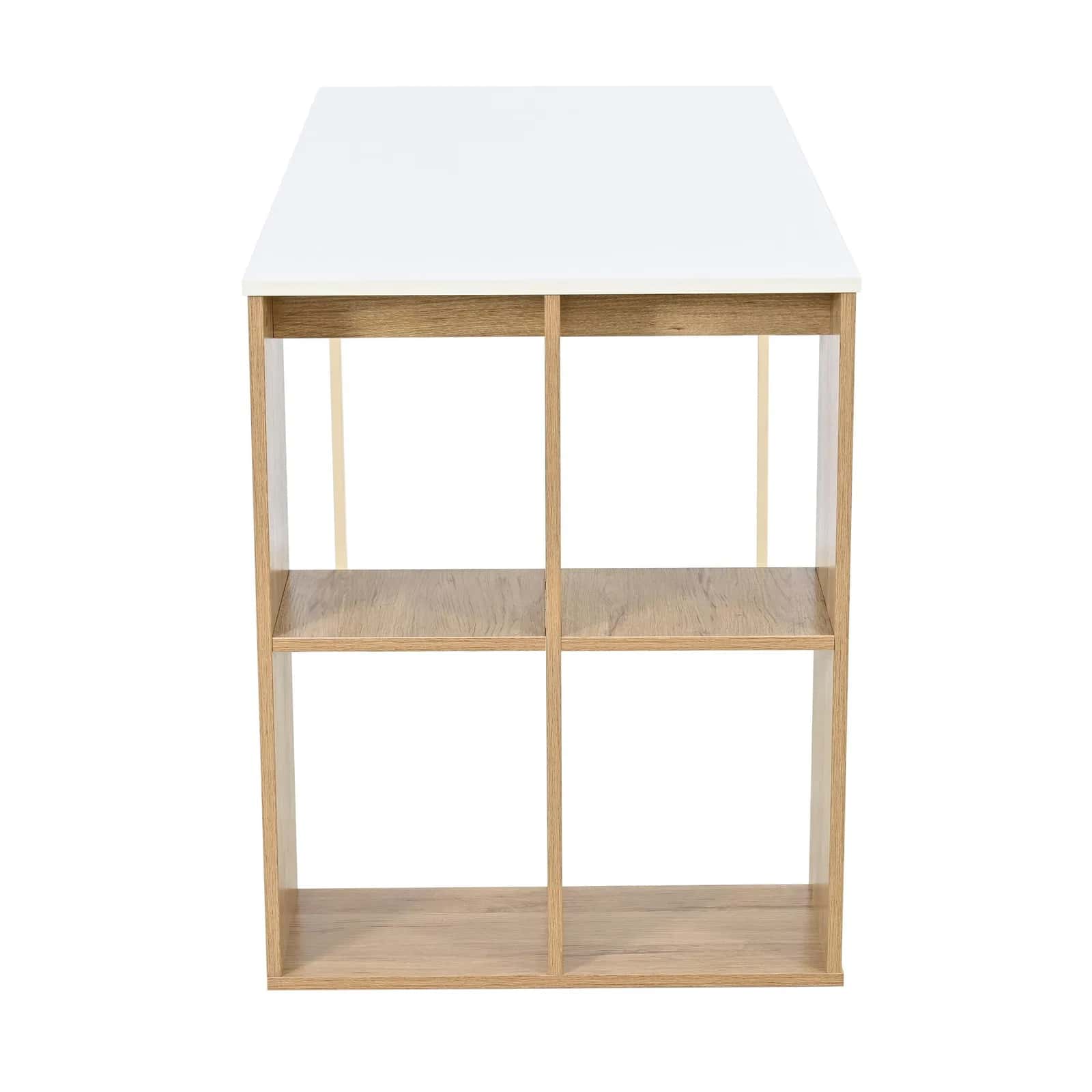 BB104 Biurko 120x60 białe/dąb – miniatura 5