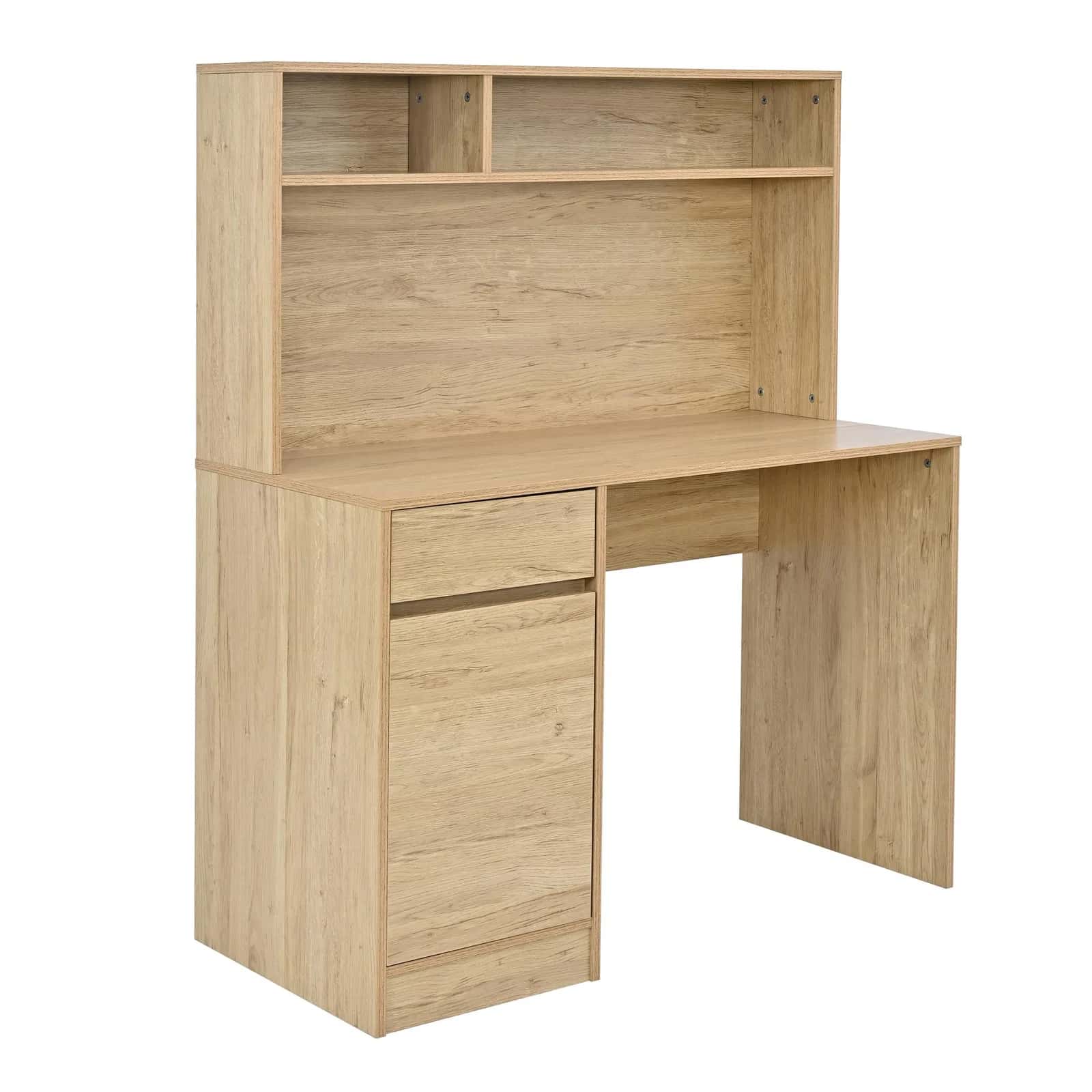 BB105 Biurko z nadstawką 110x50x135 dąb – miniatura 1